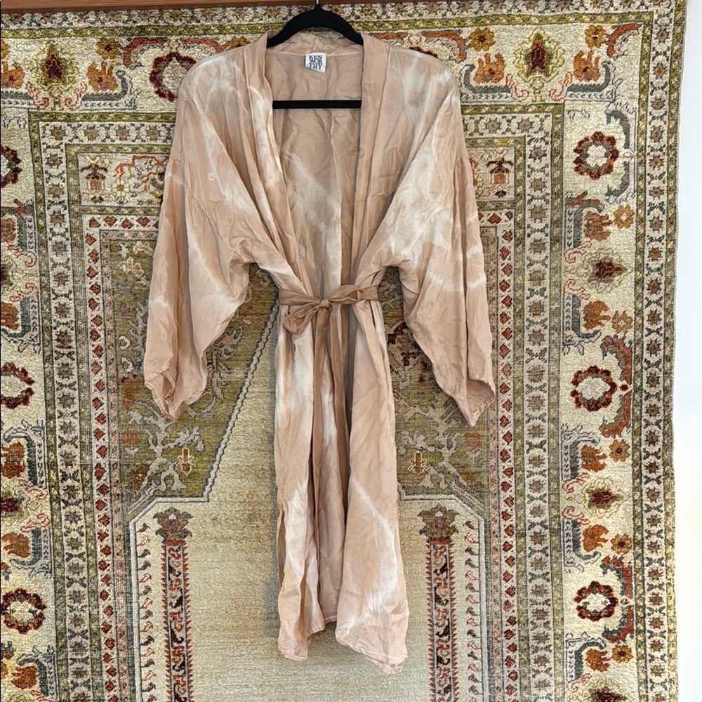 Kimono Robe - Beige